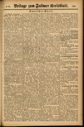 Zweite Ausgabe vom Donnerstag, den 13. Juni 1895.