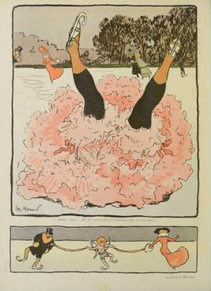 - Allons, bon!!!... Et moi qui viens d'écrire mon nom sur la glace!...