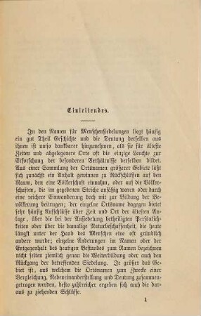 Die Ortsnamen am Fichtelgebirge und in dessen Vorlanden, 1