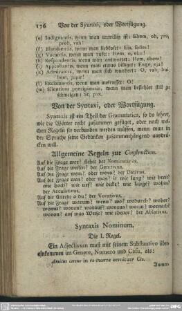 Von der Syntaxi, oder Wortfügung