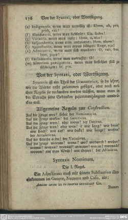 Von der Syntaxi, oder Wortfügung