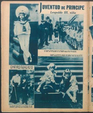 Juventud de príncipe Leopoldo III., niño [Fotografías]
