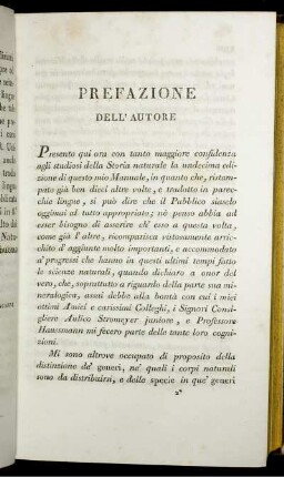 Prefazione Dell' Autore.