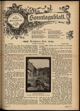 Ausgabe vom Sonntag, den 11. November 1900.