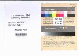 Entnazifizierung Karl Nicolet , geb. 24.08.1907 (Beamter)