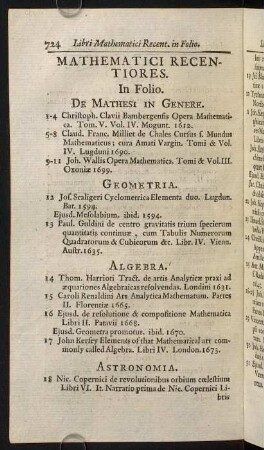 724-749, Mathematici Recentiores.