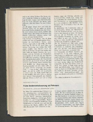 Frühe Bodenentwässerung auf Fehmarn.