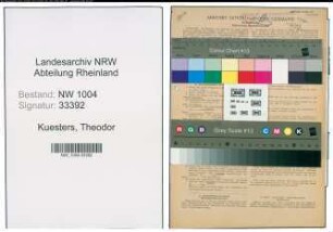 Entnazifizierung Theodor Kuesters , geb. 04.03.1887 (Installateur)