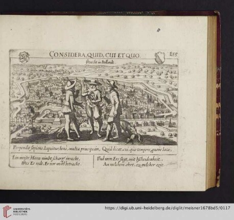 E55. Utrecht in Holland, "Considera quid cui et quo"