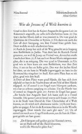 Wie de Jessus uf d Welt kumm is