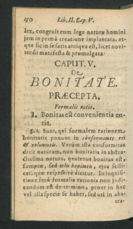 Caput V. De Bonitate.