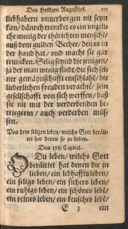 Von dem seligen leben ... Das xxii. Capitel.
