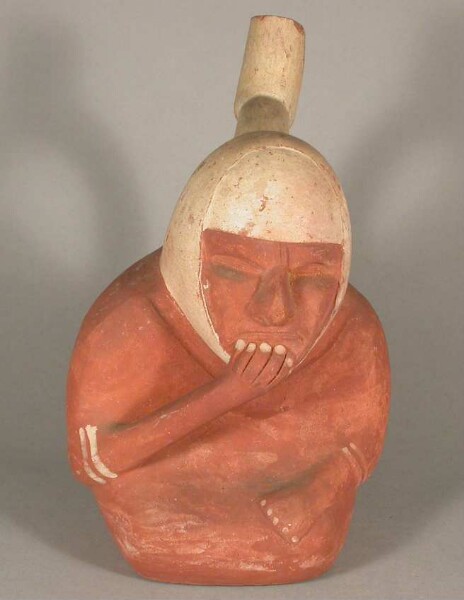 Seated anthropomorphic figure, blind