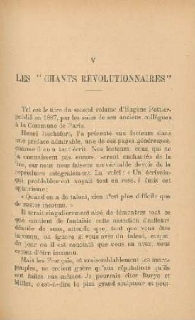 V Les "Chants Révolutionnaires"