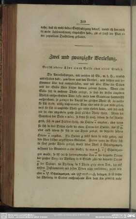 Zwei und zwanzigste Vorlesung