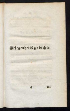 Gelegenheitsgedichte