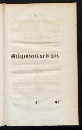 Gelegenheitsgedichte