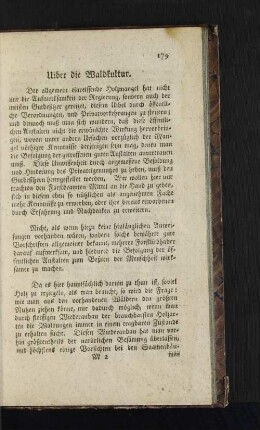 Uiber die Waldkultur.