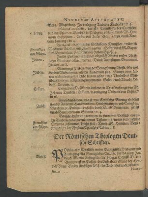Der Römischen Theologen Deutsche Schrifften.