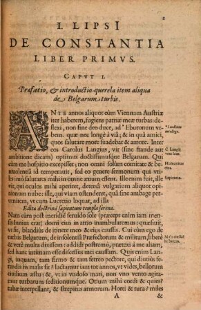 Ivsti Lipsi[i] De Constantia Libri Dvo : Qui alloquium praecipue continent in Publicis malis