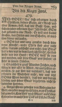 Von den Klagen Zions