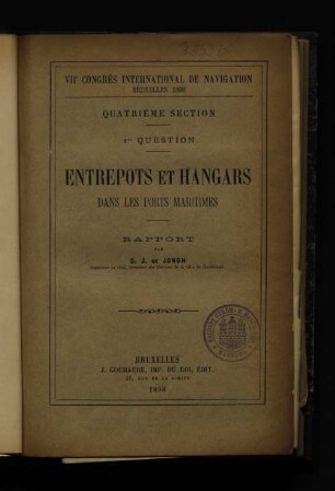 4,1,[3]: Entrepots et hangars dans les ports maritimes