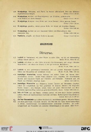 Diverse (Nr. 415- 451)