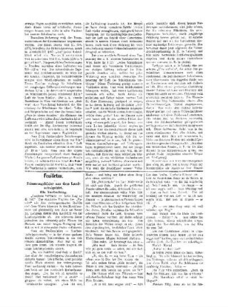 Feuilleton. Stimmungsbilder aus dem Landschulgebiet