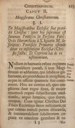 Caput II. Magistratus Christianorum.