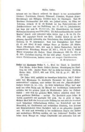 134-137 [Rezension] Grisar, Hartmann, Luther