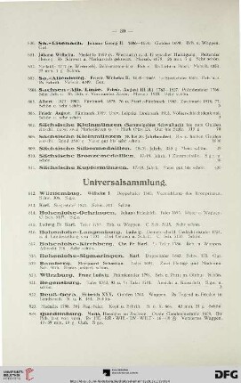 Universalsammlung (Nr. 812-881)