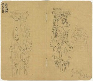 Schloss Gottorf, Pilaster (Rückseite), Pilaster (Vorderseite), Basis