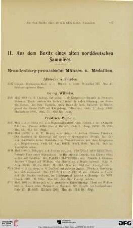 II. Aus dem Besitz eines alten norddeutschen Sammlers (Nr. 2537-6950)