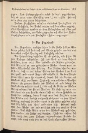 b) Der Pappband.