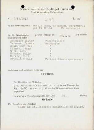 Martin, Hans
