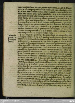 §. 57. Alienatio pecuniae lustricae prohibita