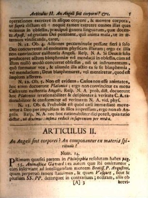 Theologia Scholastica Aegidio-Augustiniana, 3. De Angelis