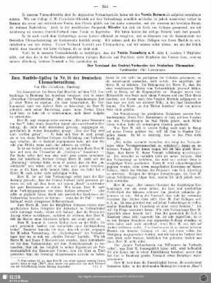 Zum Marfels-Epilog in Nr. 16 der Deutschen Uhrmacherzeitung