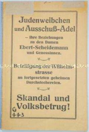 Antisemitische Hetzschrift