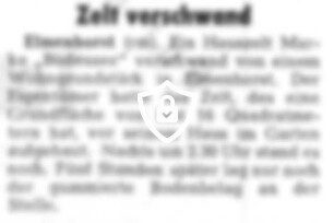 Zelt verschwand