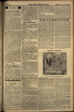 Erste Ausgabe vom Sonntag, den 05. Juni 1932.