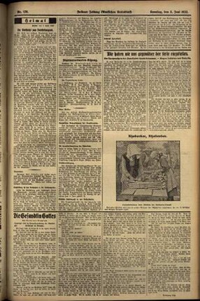 Erste Ausgabe vom Sonntag, den 05. Juni 1932.
