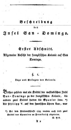 §. 1. Lage und Gränzen der Kolonie.