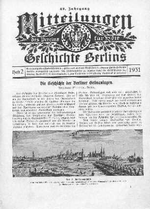 Abb. 1. Berlin um 1650