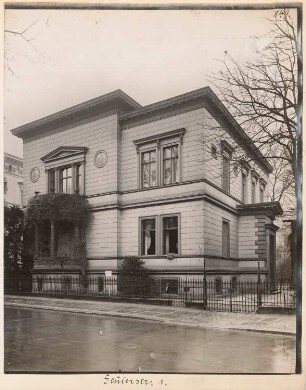 Villa Blanckertz Stülerstraße 1, Berlin-Tiergarten: Ansicht (aus: Julius Kohte, Alt-Berlin, Bauwerke in Berlin und Charlottenburg, aufgenommen 1907-1914)