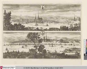 Suecia Antiqua et Hodierna; oben: Torne; unten: Uhma
