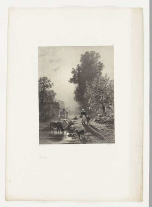 Effet du matin, Tafel 68 aus: "Les Artistes Anciens et Modernes", Band 3, Paris 1848–62