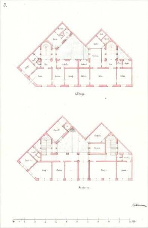 Bühlmann, Josef; Laden mit Wohnung - Grundriss EG, Grundriss 1. OG