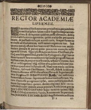 Rector Academiae Lipsiensis