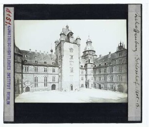 Aschaffenburg, Schloss Johannisburg : Außenansicht, Hof, Turm